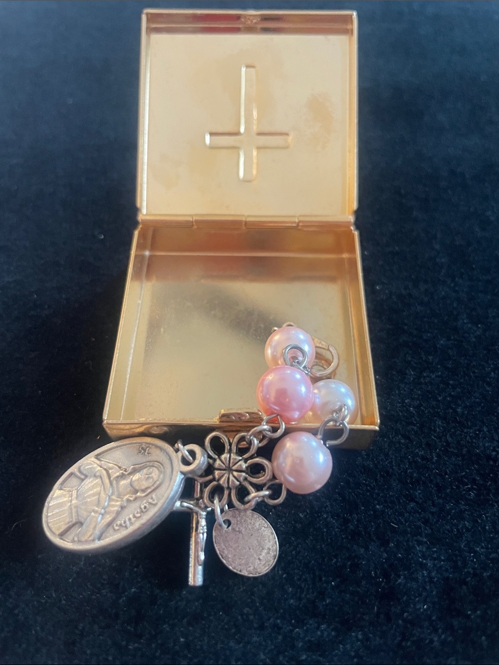 Pocket Vintage Rosary in Box!